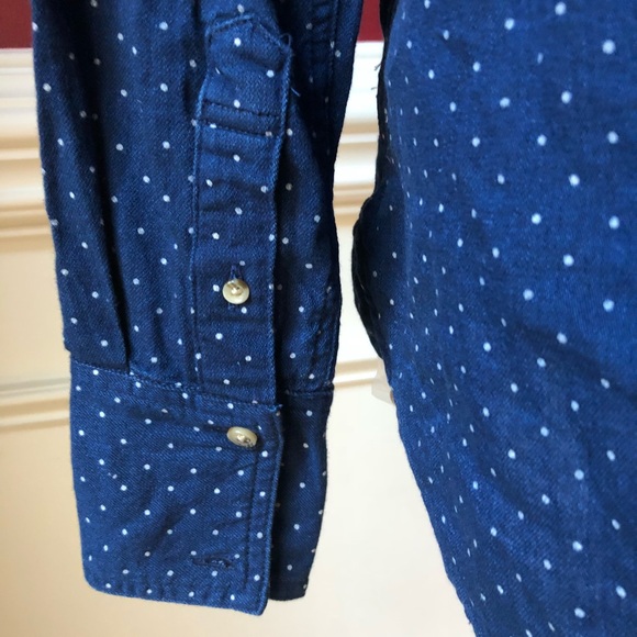 Free People NWT Sage Contrast Shirt Blue Small, - Picture 8 of 8